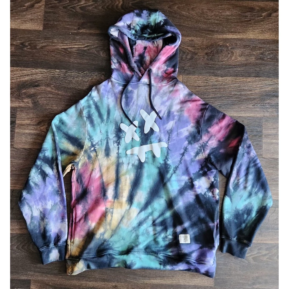 Steve Aoki SikSilk Overhead Tie-Dye Hoodie Men's Size Large